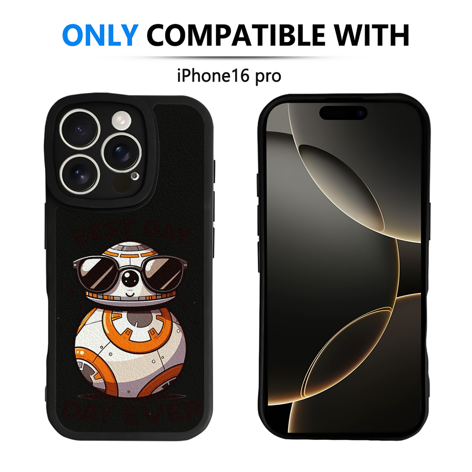 （画像用） スター・ウォーズ Star Wars 【iPhone 16シリーズ対応】シリコンスマホケース（レザー調） 材質：シリコン